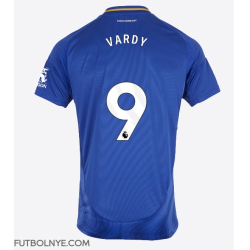 Camiseta Leicester City Jamie Vardy #9 Primera Equipación 2024-25 manga corta